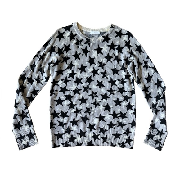 Equipment Small Cashmere Sweater Stars Gray Black Crewneck - Picture 2 of 9